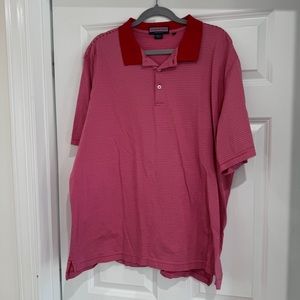 Vineyard Vines Red With White Stripes Men’s Polo XL
